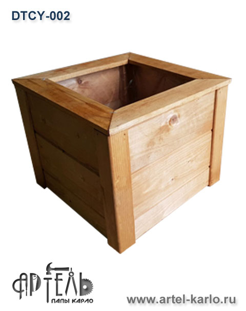 Кашпо-ящик деревянный
 